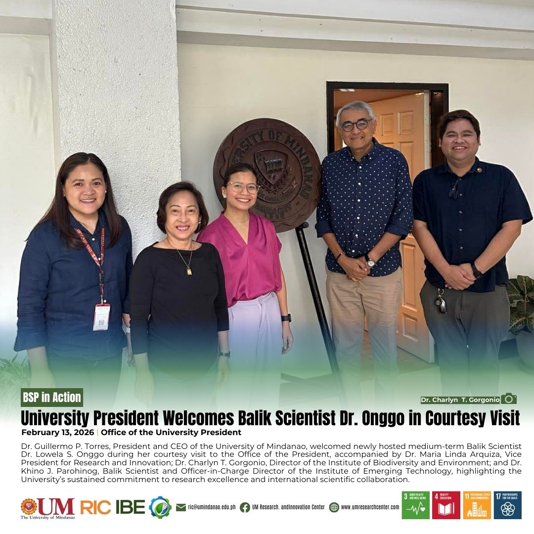 Dr. Torres Welcomes Balik Scientist Dr. Onggo in Courtesy Visit